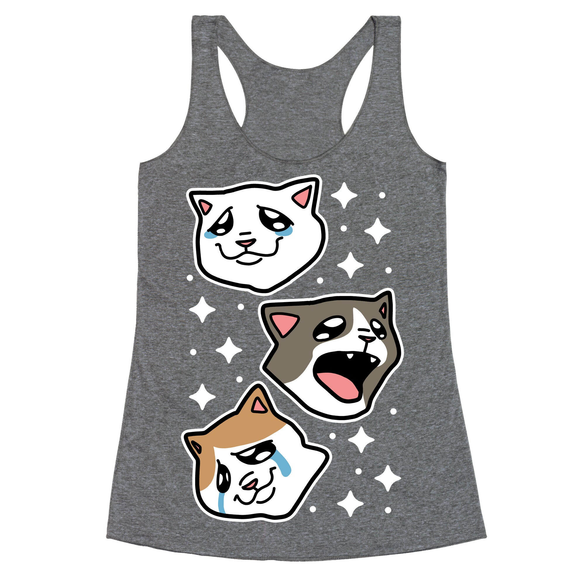 Crying Cats Racerback Tank
